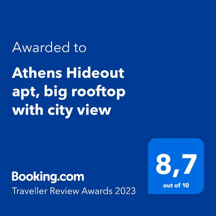 Athens Hideout Apt, Big Rooftop With City View Apartment Exterior photo